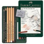 Set grafite Pitt Monochrome Faber Castell 19 pezzi - Colorificio Manzoni